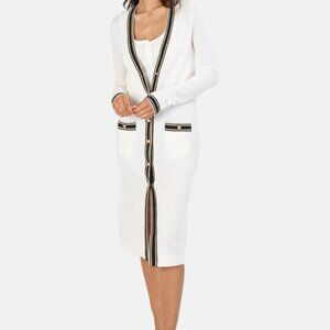 L’AGENCE Tinsley Long Cardigan Sweater $575